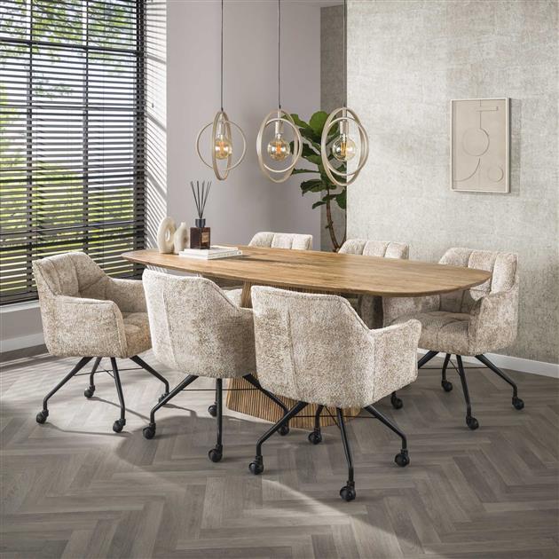 Hanglamp Turn Around 3-lichts / Beige