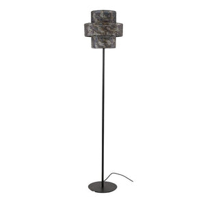 Vloerlamp 1L lantern / Zwart bruin (Magazijn sale)