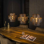 Hanglamp 3L lantern / Zwart bruin