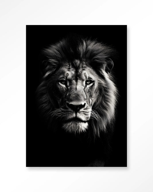 Glasschilderij Mighty Lion - Urban Cotton