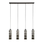 Hanglamp 4L cylinder glas / Artic zwart