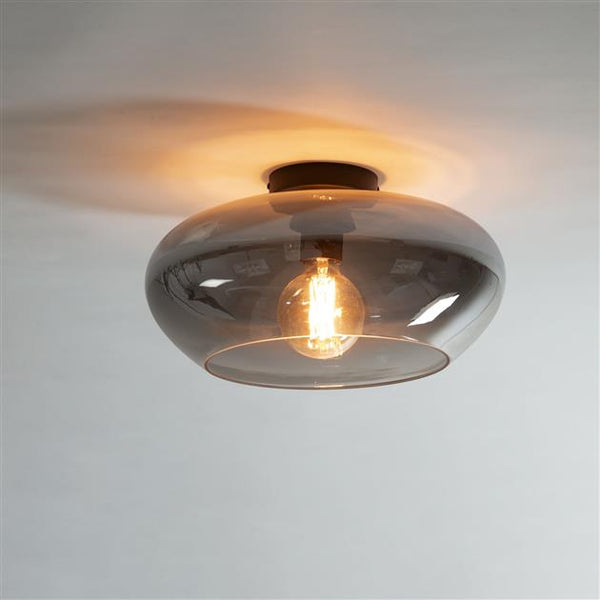 Plafondlamp elevate glass / Smoke grey glas