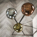 Vloerlamp 3L molecule mix glass / Artic zwart