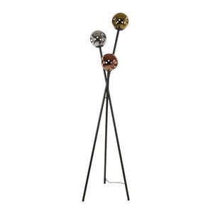 Vloerlamp 3L molecule mix glass / Artic zwart