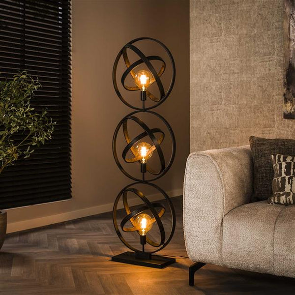 Vloerlamp 3L Galaxy / Artic zwart