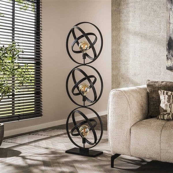 Vloerlamp 3L Galaxy / Artic zwart