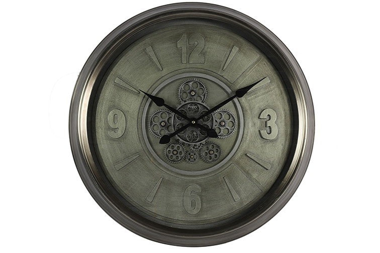 Countryfield radarklok rond Lotte zilver - Ø63 CM