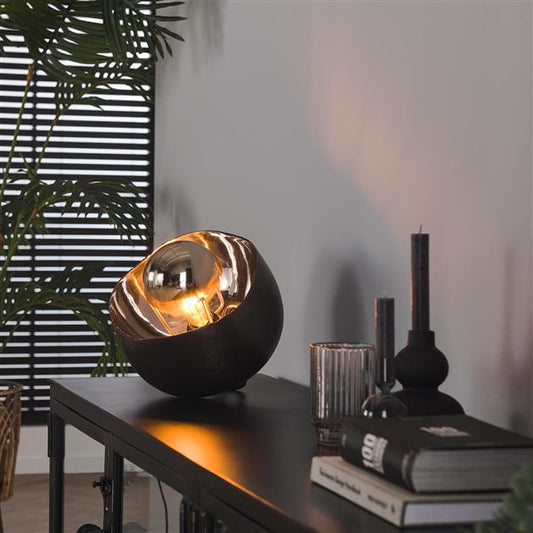 Tafellamp Ø28 mirror / Zwart nikkel (Magazijn sale)