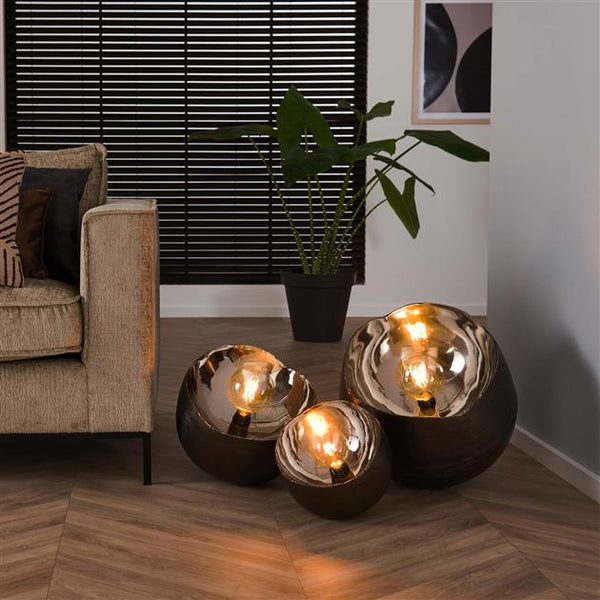 Tafellamp Ø28 mirror / Zwart nikkel (Magazijn sale)