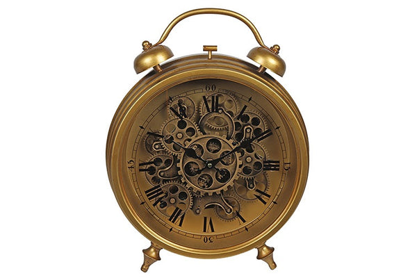 Tafel radarklok wekker -  Brooks goud 39x45 cm