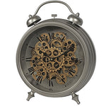 Tafel radarklok wekker -  Brooks zilver 39x45 cm