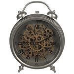 Tafel radarklok wekker -  Brooks zilver 39x45 cm