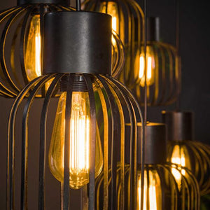 Hanglamp 3+3 mix metal / Charcoal