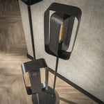 Vloerlamp 3L mesh rotate / Artic zwart