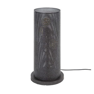 Tafellamp 3L koker mesh / Artic zwart (Magazijn sale)