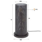 Tafellamp 3L koker mesh / Artic zwart (Magazijn sale)