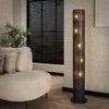 Vloerlamp 5L koker mesh / Artic zwart (Magazijn sale)