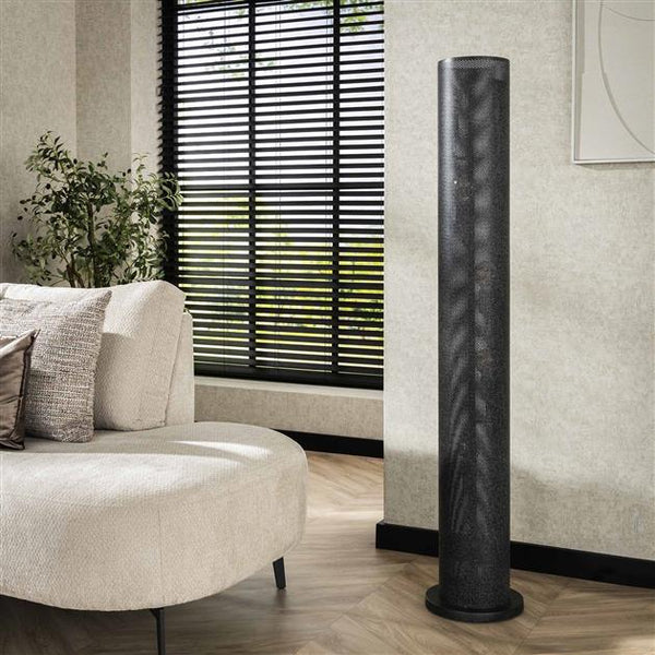 Vloerlamp 5L koker mesh / Artic zwart (Magazijn sale)
