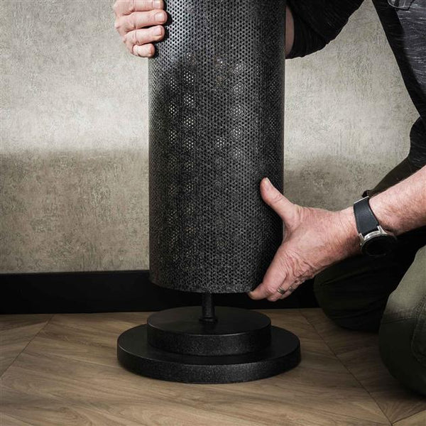 Vloerlamp 5L koker mesh / Artic zwart (Magazijn sale)