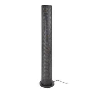 Vloerlamp 5L koker mesh / Artic zwart (Magazijn sale)