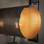 Hanglamp 7L koker XL mesh / Artic zwart (Magazijn sale)