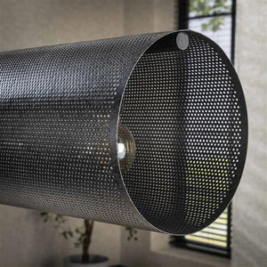 Hanglamp 7L koker XL mesh / Artic zwart (Magazijn sale)