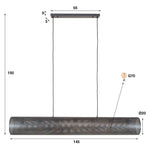 Hanglamp 7L koker XL mesh / Artic zwart (Magazijn sale)