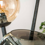 Vloerlamp 3L multi globe / Artic zwart
