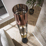 Vloerlamp Lucente tricolore 3-lichts / Artic zwart