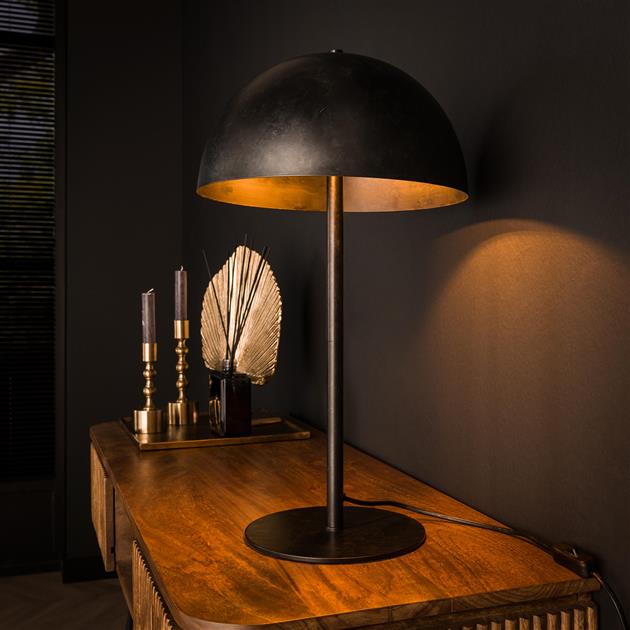 Tafellamp 2L shield metal / Charcoal (Magazijn sale)