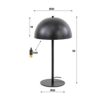Tafellamp 2L shield metal / Charcoal (Magazijn sale)