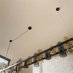 Hanglamp 14L cylinder mixed glass  (G9) / Artic zwart