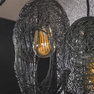 Hanglamp 5L open oog wire / Artic zwart (Magazijn sale)