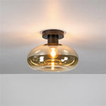 Plafondlamp Soll 1-lichts / Amber glas