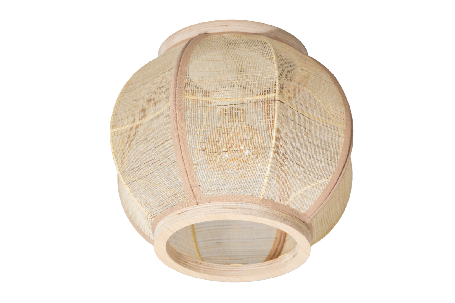 Stoffen Plafonniere ETH zandkleur 33cm