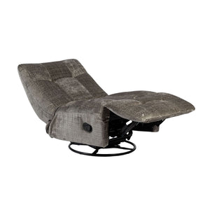 Relaxfauteuil Mila handmatig & draaibaar met unieke schommelstand - Grijze stof