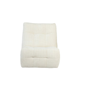 Relaxfauteuil Mila handmatig & draaibaar met unieke schommelstand - Witte stof (Off white)