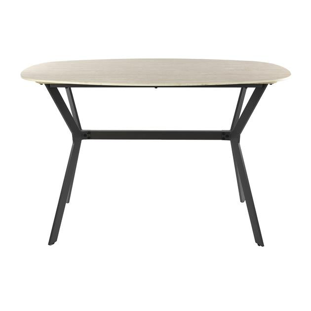 Bartafel Romano deens ovaal 140x75 cm / Keramiek travertin