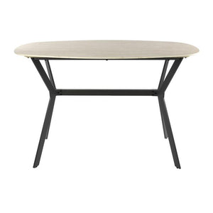 Bartafel Romano deens ovaal 140x75 cm / Keramiek travertin