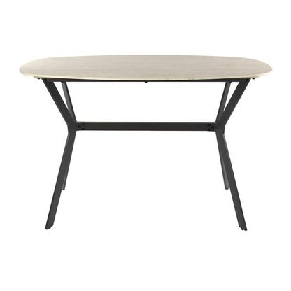 Bartafel Romano deens ovaal 140x75 cm / Keramiek travertin