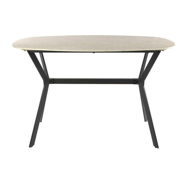 Bartafel Romano deens ovaal 140x75 cm / Keramiek travertin