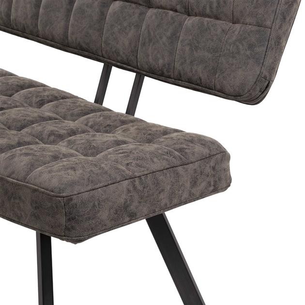 Eetkamerbank 180 cm voorzien van kruisstiksel en een open rug. (Magazijn sale)