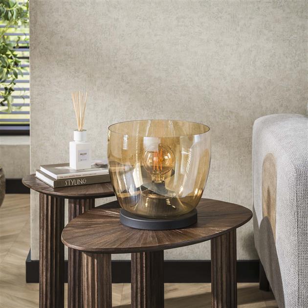 Vloerlamp UP L / Amber color glas