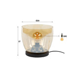 Vloerlamp UP L / Amber color glas