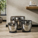 Vloerlamp UP L / Smoke grey glas