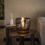 Vloerlamp UP L / Smoke grey glas