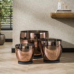 Vloerlamp UP L / Copper color glas