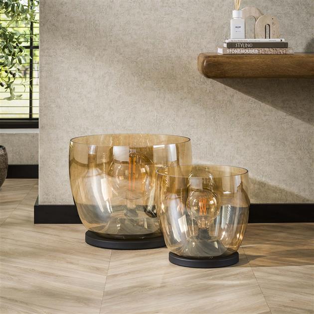 Vloerlamp UP XL / Amber color glas