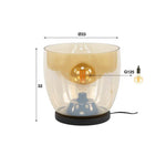 Vloerlamp UP XL / Amber color glas