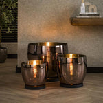 Vloerlamp UP XXL 48x48x41 cm / Koper glas